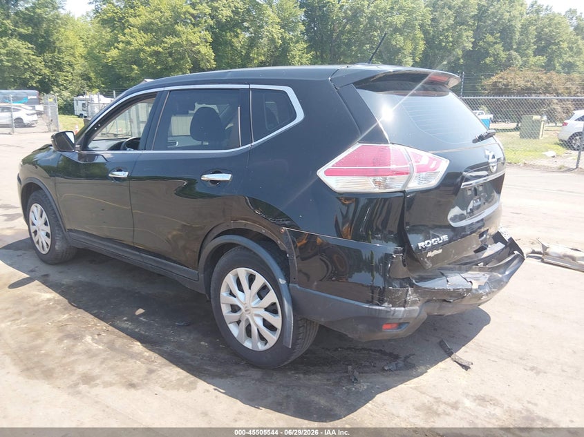 2015 Nissan Rogue VIN KNMAT2MV9FP544297 IAAI salvage auction — REAR END, Salvage (Connecticut), sold $900 on 2026-07-23 (photo 3)
