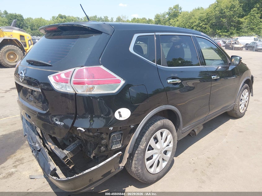 2015 Nissan Rogue VIN KNMAT2MV9FP544297 IAAI salvage auction — REAR END, Salvage (Connecticut), sold $900 on 2026-07-23 (photo 4)