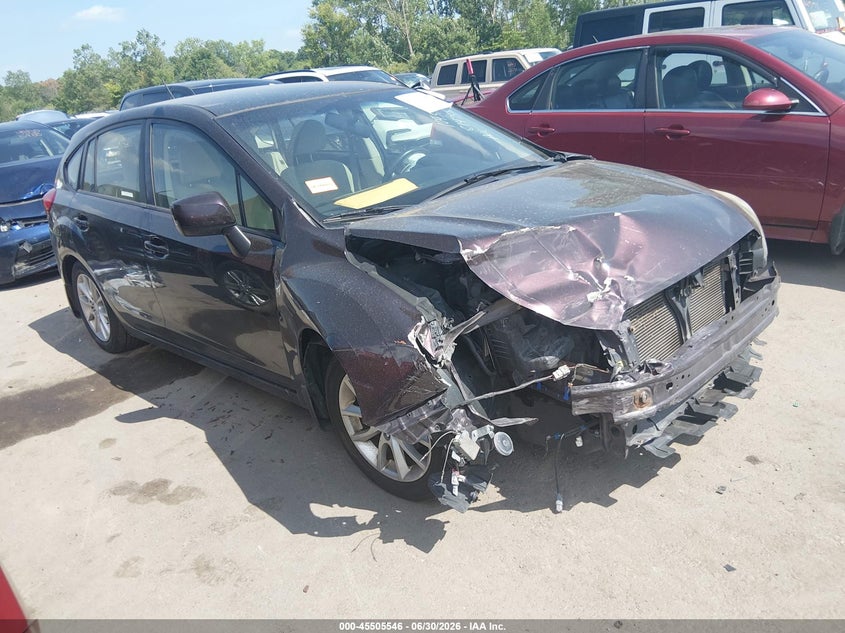 2013 Subaru Impreza VIN JF1GPAC60DH814758 IAAI salvage auction — FRONT END, Salvage Title, sold $200 on 2026-07-21 (photo 1)