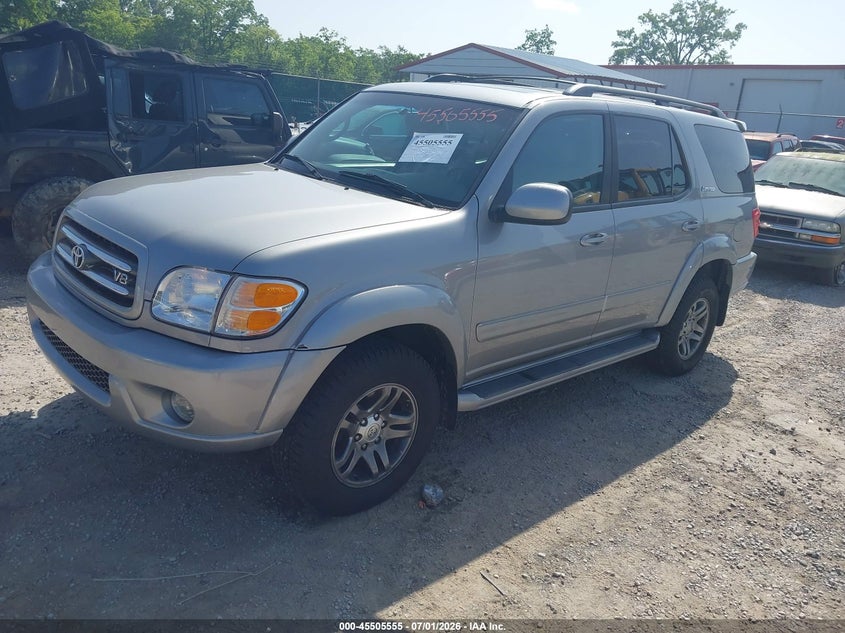 2003 Toyota Sequoia VIN 5TDBT48A43S199298 IAAI salvage auction — NORMAL WEAR, Original (Kentucky), sold $1,250 on 2026-07-20 (photo 2)