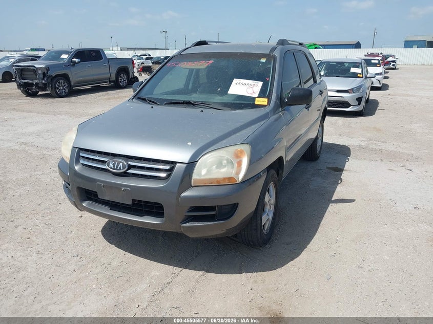 2006 Kia Sportage VIN KNDJF724167189799 IAAI salvage auction — NORMAL WEAR, Original (Texas), sold $500 on 2026-07-08 (photo 2)