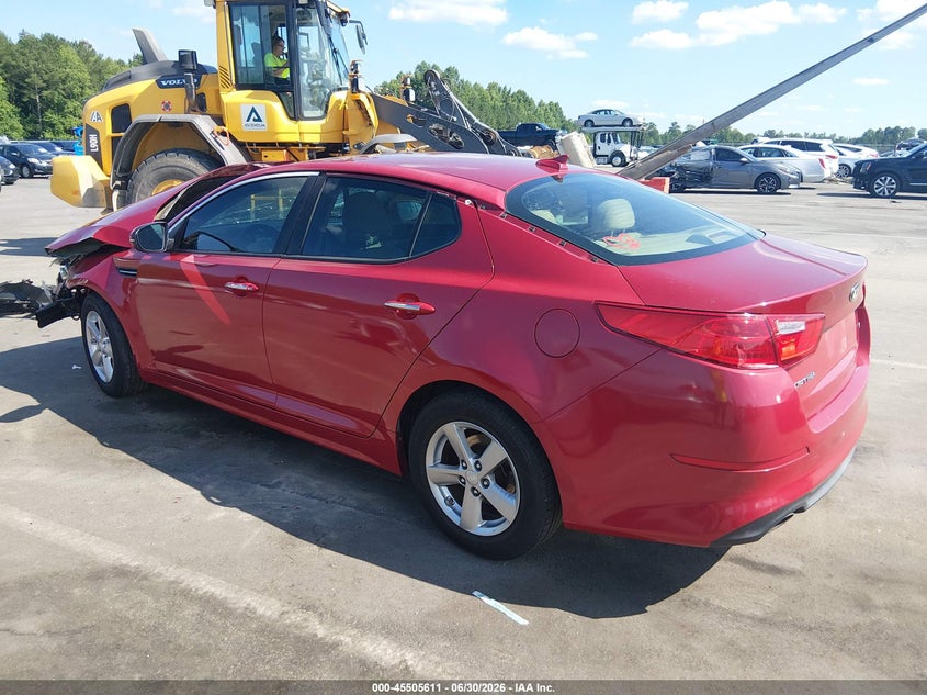 2015 Kia Optima VIN 5XXGM4A78FG458821 IAAI salvage auction — FRONT END, Salvage (North Carolina), sold $25 on 2026-07-22 (photo 3)