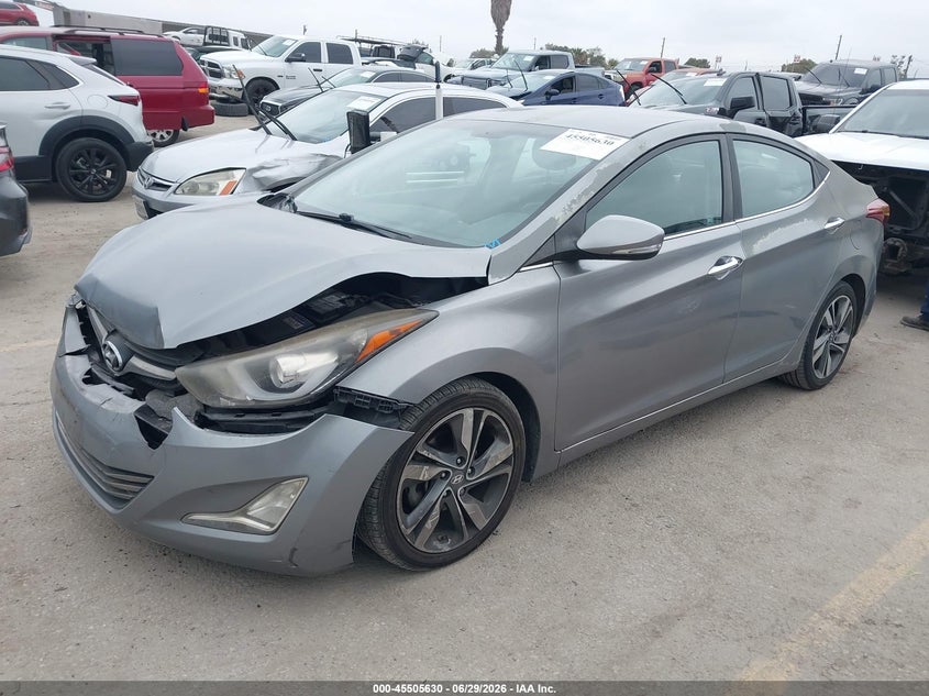 2015 Hyundai Elantra VIN KMHDH4AE6FU301249 IAAI salvage auction — FRONT END, Salvage (California), sold $1,600 on 2026-07-15 (photo 2)
