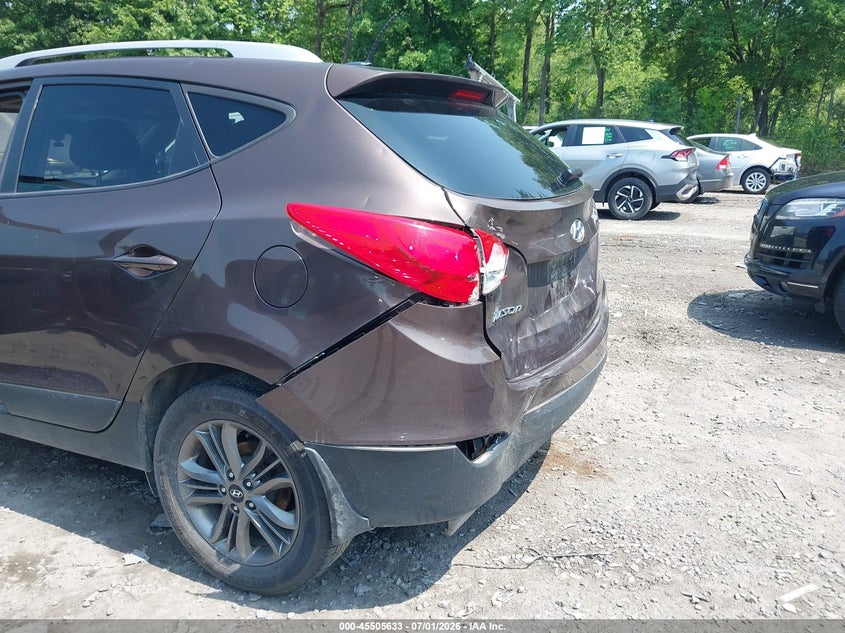 2014 Hyundai Tucson VIN KM8JU3AG3EU802866 IAAI salvage auction — REAR END, Mv-907A (New York), sold $1,250 on 2026-07-09 (photo 6)