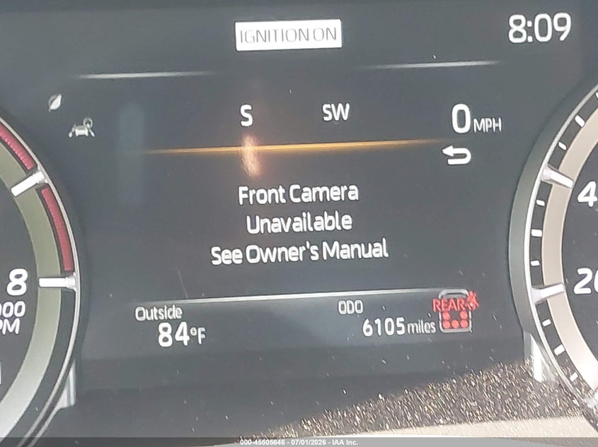2026 Toyota Highlander VIN 5TDKDRBH9TS606063 IAAI salvage auction — FRONT END, Salvage Title, sold $7,800 on 2026-07-29 (photo 7)