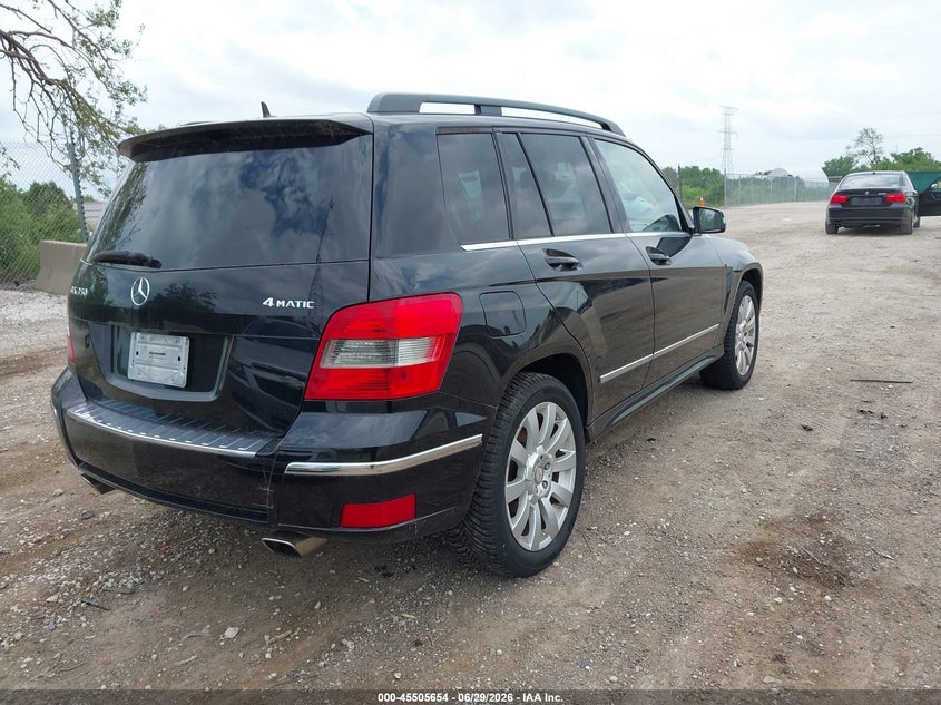 2012 Mercedes-benz Glk-klasse VIN WDCGG8HB5CF739083 IAAI salvage auction — UNKNOWN, Clear (Wisconsin), sold $2,175 on 2026-07-07 (photo 4)