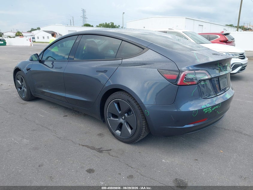 2021 Tesla Model 3 VIN 5YJ3E1EA0MF096824 IAAI salvage auction — REAR END, Salvage Title, sold $7,900 on 2026-08-02 (photo 3)