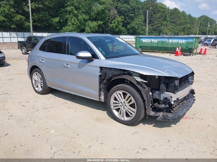 2018 Audi Q5 VIN WA1BNAFYXJ2245207 IAAI salvage auction — FRONT END, Salvage (Georgia), sold $9,700 on 2026-07-22 (photo 1)