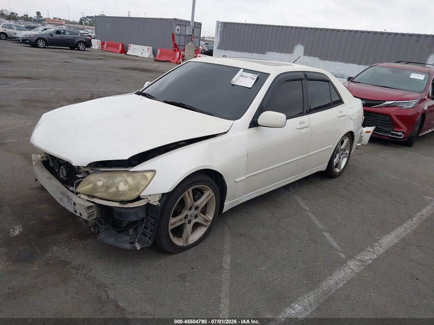 2001 Lexus Is 300 VIN JTHBD182010007183 IAAI salvage auction — FRONT END, Salvage (California), sold $600 on 2026-07-23 (photo 2)