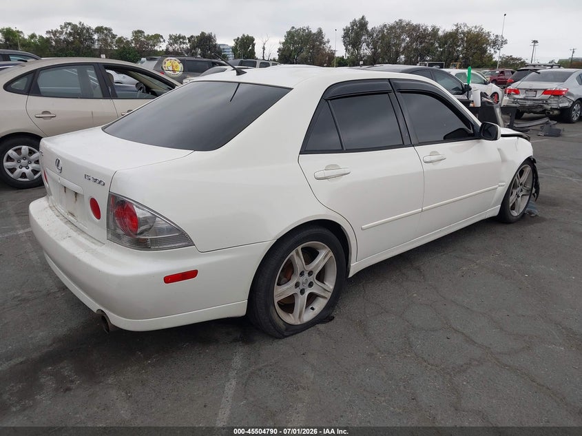 2001 Lexus Is 300 VIN JTHBD182010007183 IAAI salvage auction — FRONT END, Salvage (California), sold $600 on 2026-07-23 (photo 4)
