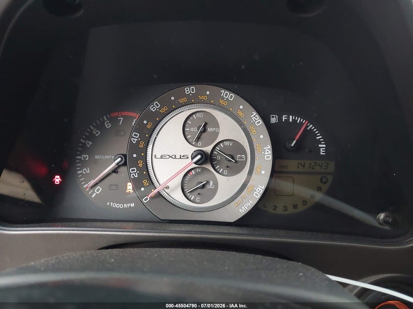 2001 Lexus Is 300 VIN JTHBD182010007183 IAAI salvage auction — FRONT END, Salvage (California), sold $600 on 2026-07-23 (photo 7)