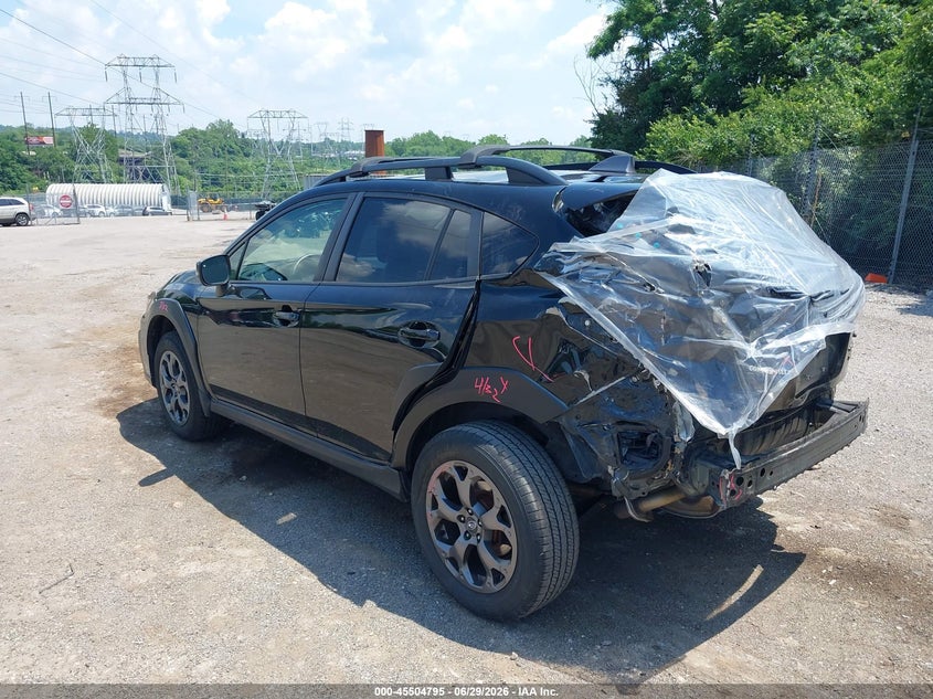 2021 Subaru Xv VIN JF2GTHRC4MH327138 IAAI salvage auction — FRONT & REAR, Salvage (Pennsylvania), sold $3,025 on 2026-07-31 (photo 3)