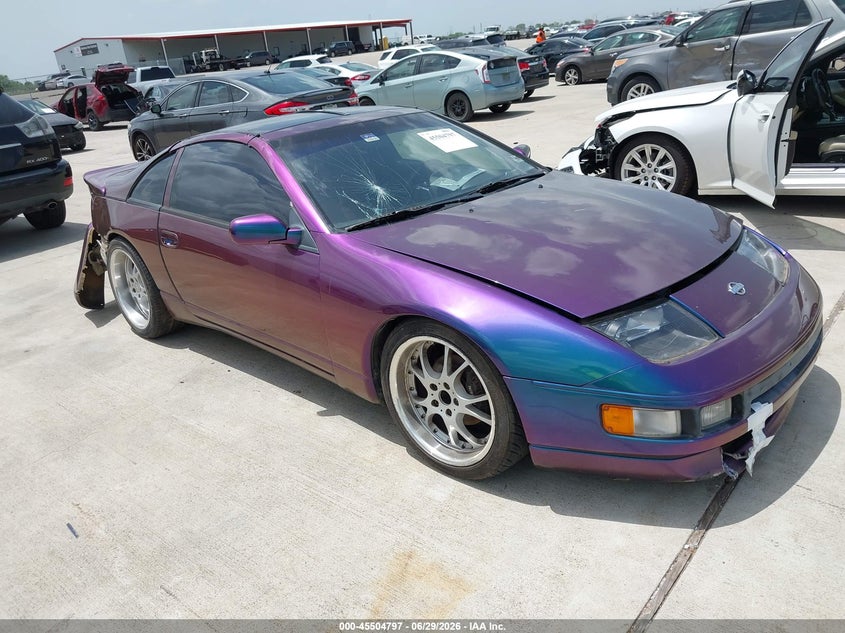 1990 Nissan 300zx VIN JN1RZ24A2LX000639 IAAI salvage auction — FRONT & REAR, Salvage (Texas), sold $1,000 on 2026-07-31 (photo 1)