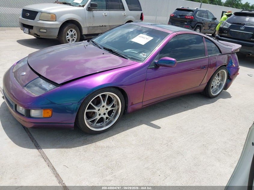 1990 Nissan 300zx VIN JN1RZ24A2LX000639 IAAI salvage auction — FRONT & REAR, Salvage (Texas), sold $1,000 on 2026-07-31 (photo 2)