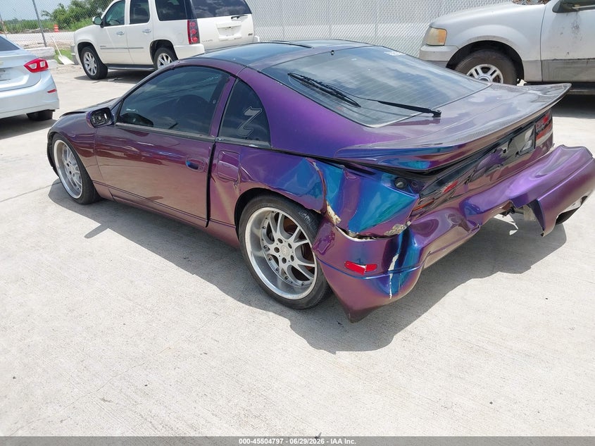 1990 Nissan 300zx VIN JN1RZ24A2LX000639 IAAI salvage auction — FRONT & REAR, Salvage (Texas), sold $1,000 on 2026-07-31 (photo 3)