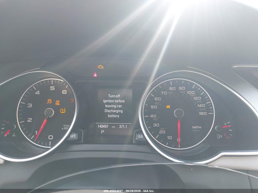 2013 Audi A5 VIN WAUVFAFR2DA044823 IAAI salvage auction — NORMAL WEAR, Clear (Maryland), sold $350 on 2026-07-15 (photo 7)