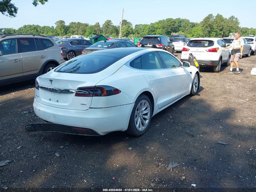 2017 Tesla Model s VIN 5YJSA1E22HF215608 IAAI salvage auction — FRONT END, Salvage Title, sold $4,125 on 2026-07-23 (photo 4)