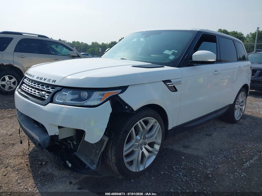 2014 Land rover Range rover sport VIN SALWR2WF9EA331449 IAAI salvage auction — LEFT FRONT, Mv-907A (New York), sold $3,700 on 2026-07-30 (photo 2)