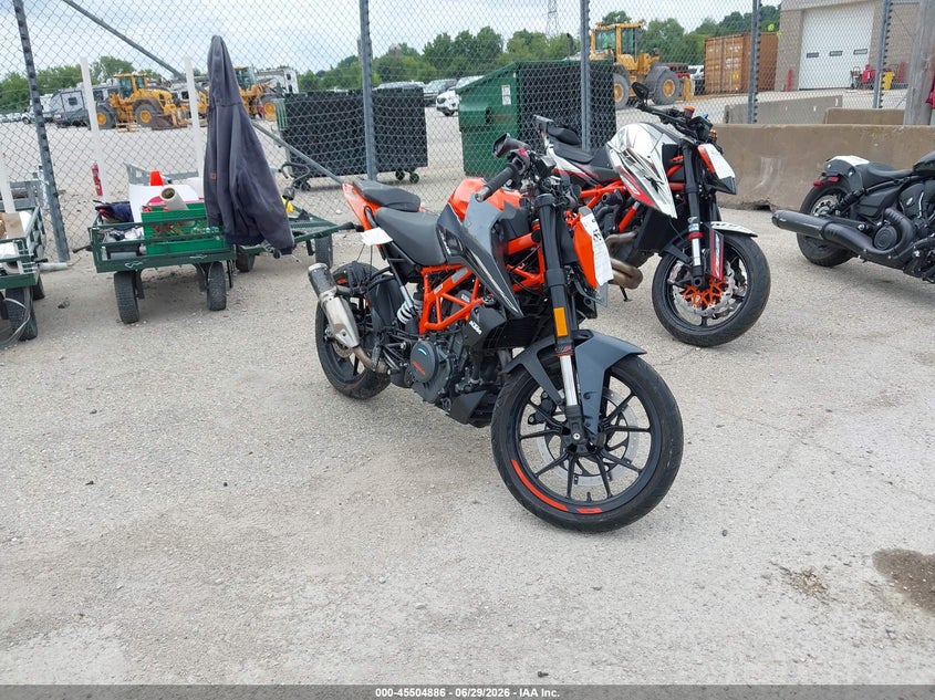 2023 Ktm 390 adventure VIN MD2JPJ407PC234218 IAAI salvage auction — FRONT END, Salvage Title, sold $800 on 2026-07-29 (photo 1)