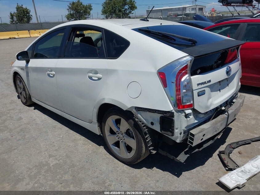 2013 Toyota Prius VIN JTDKN3DU2D5591935 IAAI salvage auction — REAR END, Salvage (California), sold $2,150 on 2026-07-09 (photo 3)