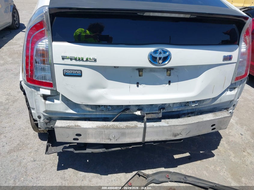 2013 Toyota Prius VIN JTDKN3DU2D5591935 IAAI salvage auction — REAR END, Salvage (California), sold $2,150 on 2026-07-09 (photo 6)