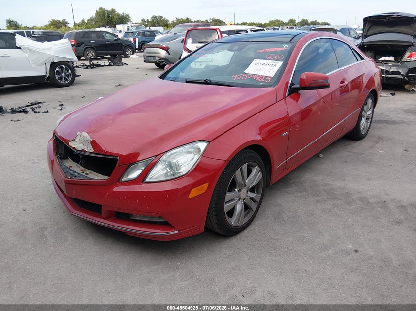 2012 Mercedes-benz E-klasse VIN WDDKJ5KB0CF159772 IAAI salvage auction — FRONT END, Original (Texas), sold $1,800 on 2026-08-13 (photo 2)