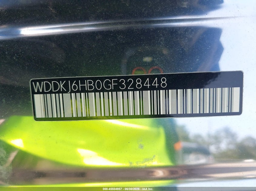 2016 Mercedes-benz E-klasse VIN WDDKJ6HB0GF328448 IAAI salvage auction — REAR END, Salvage (Pennsylvania), sold $2,000 on 2026-07-28 (photo 9)