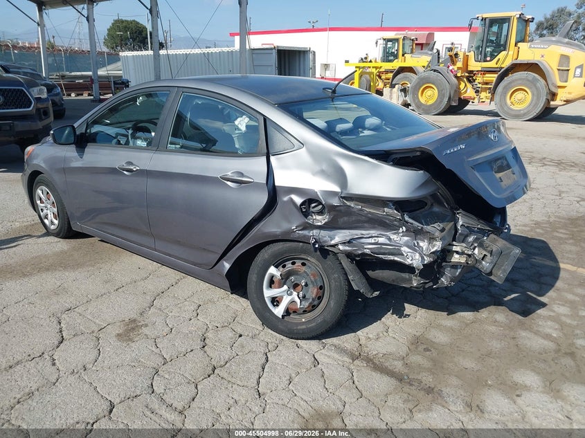 2013 Hyundai Accent VIN KMHCT4AE7DU549484 IAAI salvage auction — REAR END, Salvage Title, sold $975 on 2026-07-15 (photo 3)