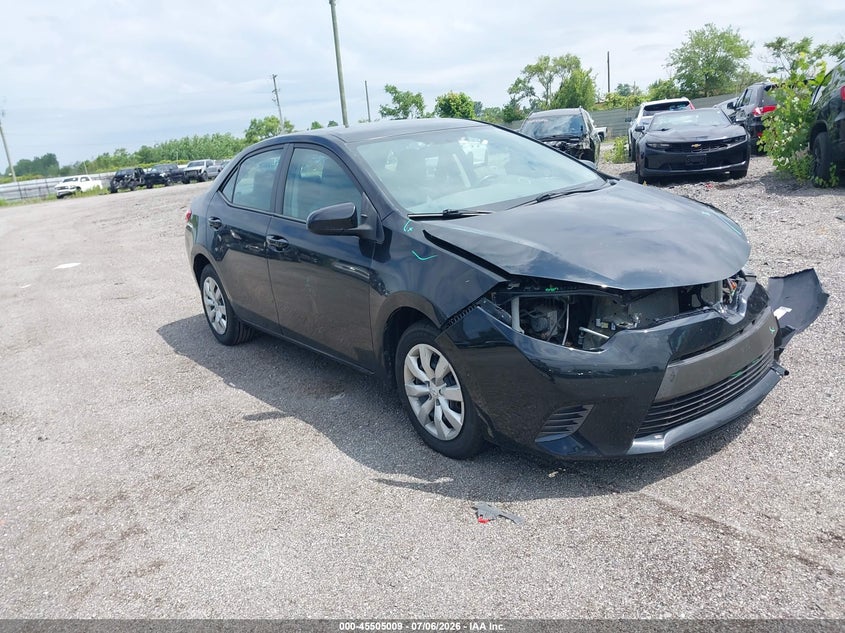 2016 Toyota Corolla VIN 5YFBURHE3GP489205 IAAI salvage auction — FRONT END, Clear (Michigan), sold $2,150 on 2026-07-23 (photo 1)