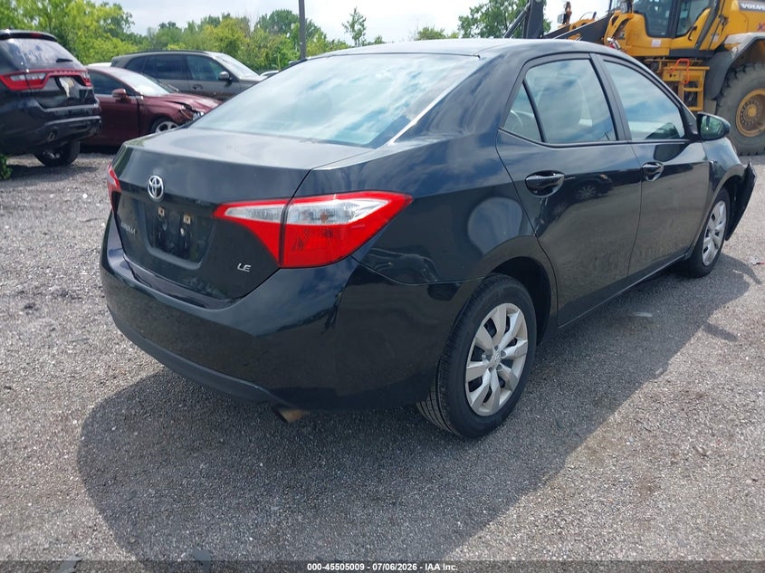 2016 Toyota Corolla VIN 5YFBURHE3GP489205 IAAI salvage auction — FRONT END, Clear (Michigan), sold $2,150 on 2026-07-23 (photo 4)