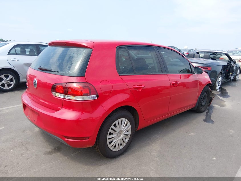 2014 Volkswagen Golf VIN WVWDB7AJ6EW001654 IAAI salvage auction — FRONT END, Salvage (Idaho), sold $250 on 2026-08-05 (photo 4)