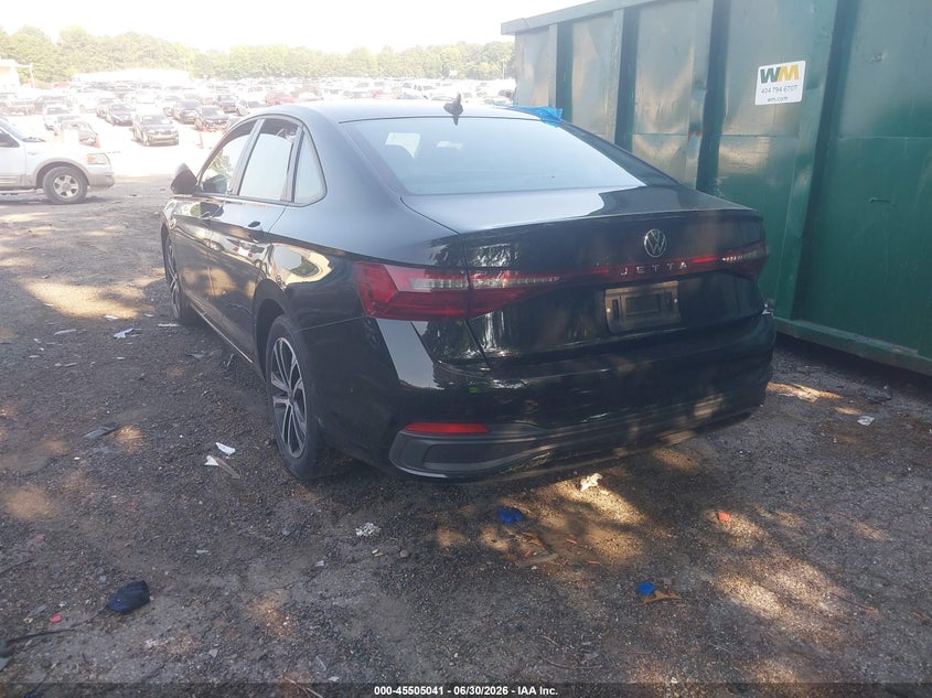 2025 Volkswagen Jetta VIN 3VWBX7BU9SM031838 IAAI salvage auction — SIDE, Salvage Title, sold $5,900 on 2026-09-01 (photo 3)