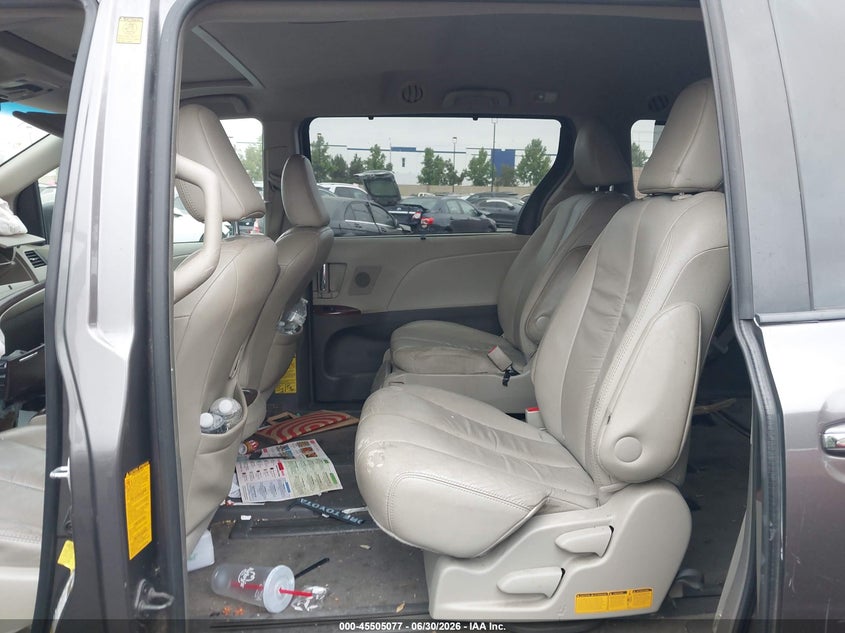 2011 Toyota Sienna VIN 5TDYK3DC4BS144265 IAAI salvage auction — FRONT END, Salvage Certificate (California), sold $1,200 on 2026-07-31 (photo 8)