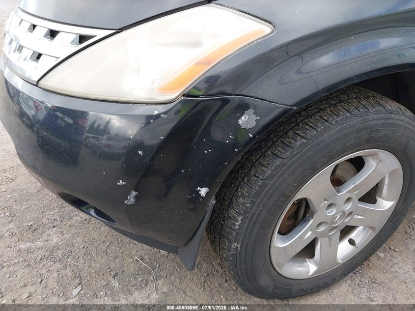 2003 Nissan Murano VIN JN8AZ08W33W237641 IAAI salvage auction — NORMAL WEAR, Clear (Washington), sold $375 on 2026-07-08 (photo 6)