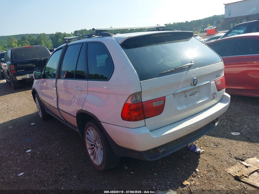 2005 BMW X5 VIN 5UXFA13515LY11010 IAAI salvage auction — NORMAL WEAR, Clear (Alabama), sold $250 on 2026-07-22 (photo 3)