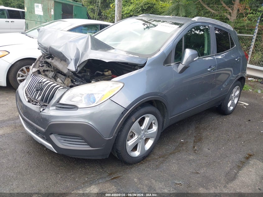 2015 Buick Encore VIN KL4CJASB8FB194864 IAAI salvage auction — FRONT END, Salvage (North Carolina), sold $575 on 2026-07-30 (photo 2)