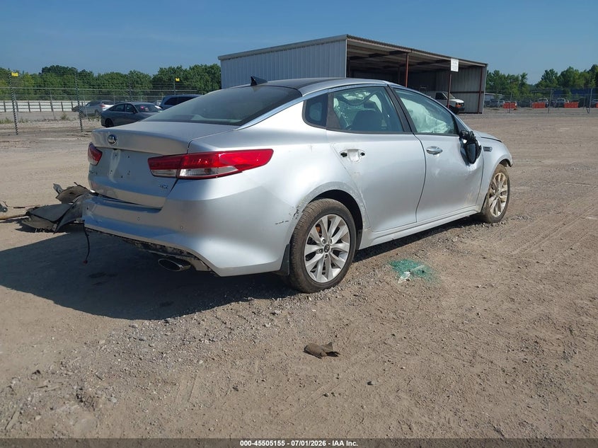 2016 Kia Optima VIN 5XXGU4L35GG054581 IAAI salvage auction — ROLLOVER, Salvage (Tennessee), sold $675 on 2026-07-15 (photo 4)