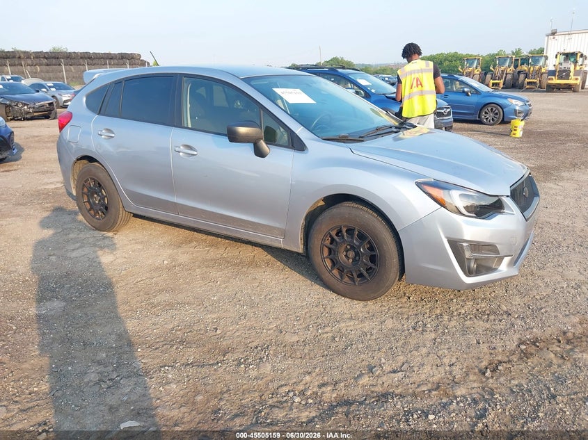 2016 Subaru Impreza VIN JF1GPAA65G9327976 IAAI salvage auction — LEFT FRONT, Salvage (Pennsylvania), sold $750 on 2026-07-31 (photo 1)