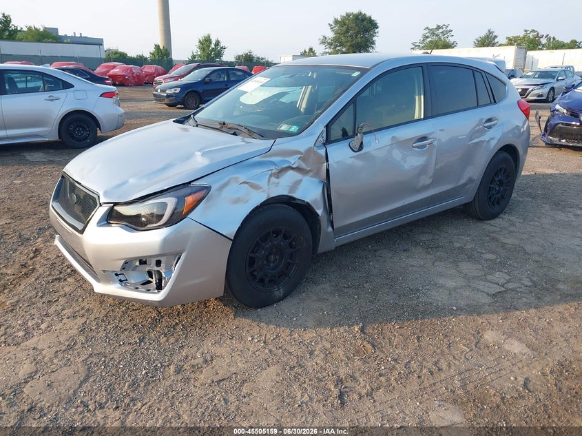 2016 Subaru Impreza VIN JF1GPAA65G9327976 IAAI salvage auction — LEFT FRONT, Salvage (Pennsylvania), sold $750 on 2026-07-31 (photo 2)