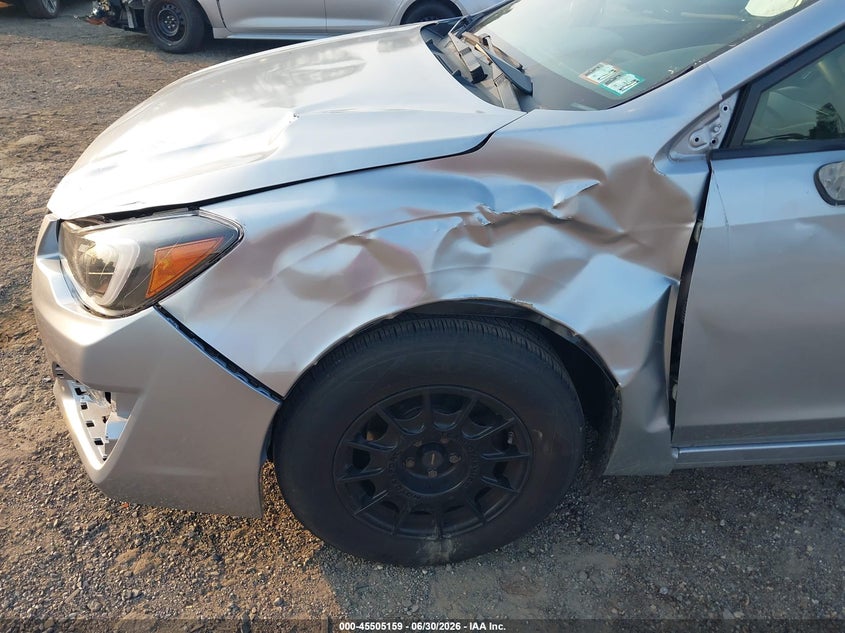2016 Subaru Impreza VIN JF1GPAA65G9327976 IAAI salvage auction — LEFT FRONT, Salvage (Pennsylvania), sold $750 on 2026-07-31 (photo 6)