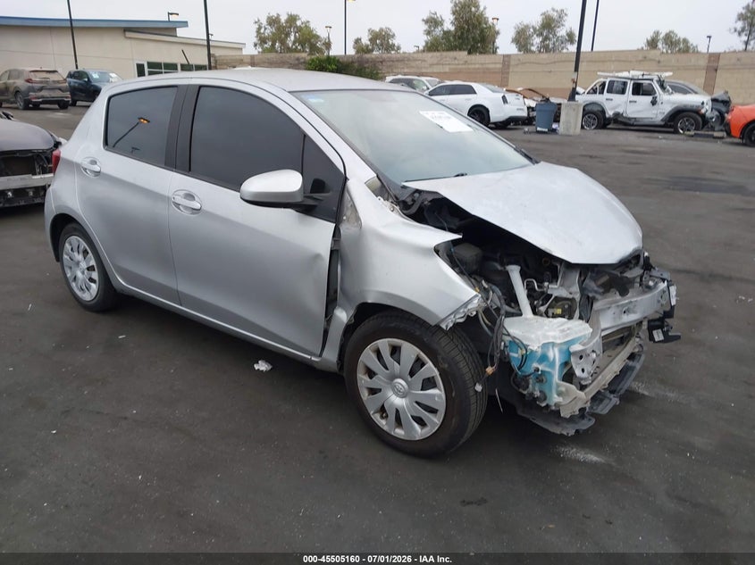 2015 Toyota Yaris VIN VNKKTUD34FA036764 IAAI salvage auction — FRONT END, Salvage Title, sold $1,500 on 2026-07-17 (photo 1)