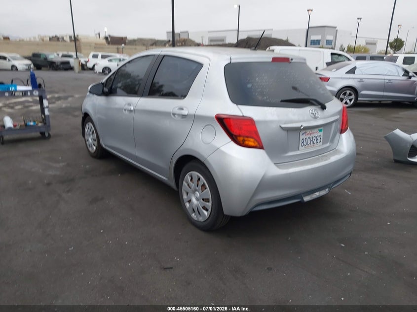 2015 Toyota Yaris VIN VNKKTUD34FA036764 IAAI salvage auction — FRONT END, Salvage Title, sold $1,500 on 2026-07-17 (photo 3)