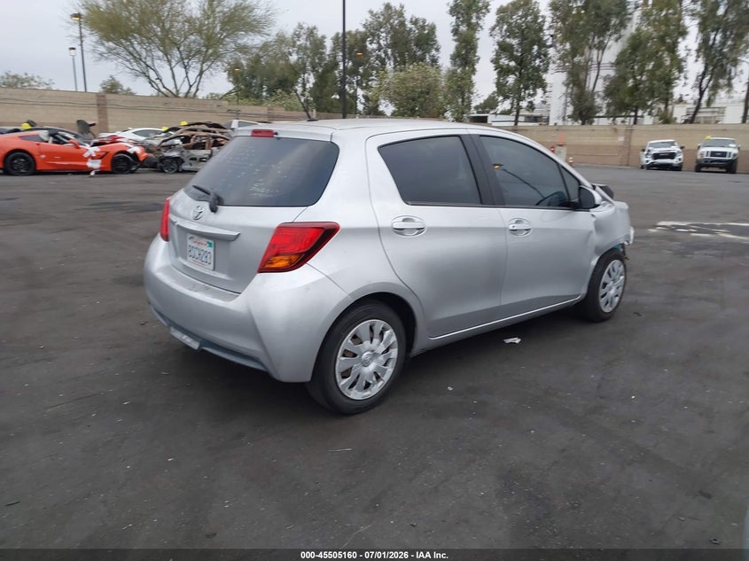 2015 Toyota Yaris VIN VNKKTUD34FA036764 IAAI salvage auction — FRONT END, Salvage Title, sold $1,500 on 2026-07-17 (photo 4)