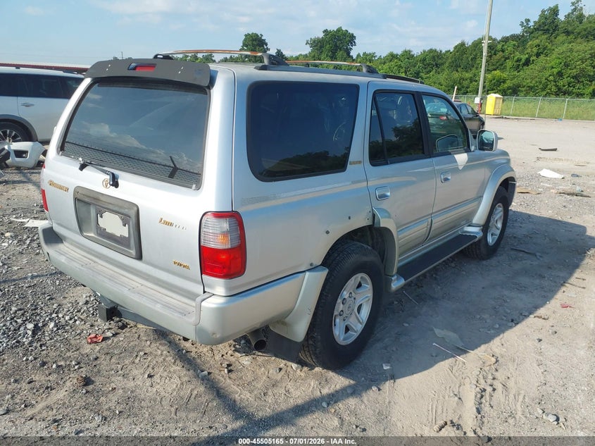 2000 Toyota 4runner VIN JT3GN87R6Y0168888 IAAI salvage auction — NORMAL WEAR, Clear (Louisiana), sold $2,550 on 2026-07-14 (photo 4)