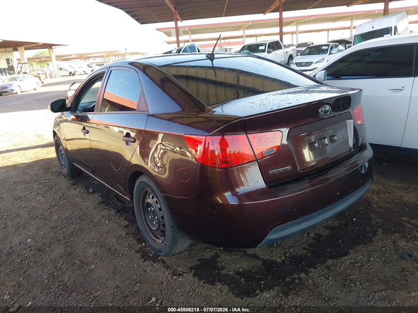 2010 Kia Forte VIN KNAFU4A29A5808578 IAAI salvage auction — LEFT FRONT, Salvage (Arizona), sold $675 on 2026-07-11 (photo 3)