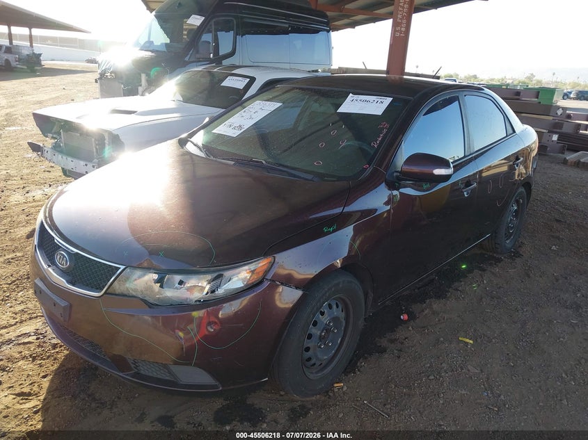 2010 Kia Forte VIN KNAFU4A29A5808578 IAAI salvage auction — LEFT FRONT, Salvage (Arizona), sold $675 on 2026-07-11 (photo 6)