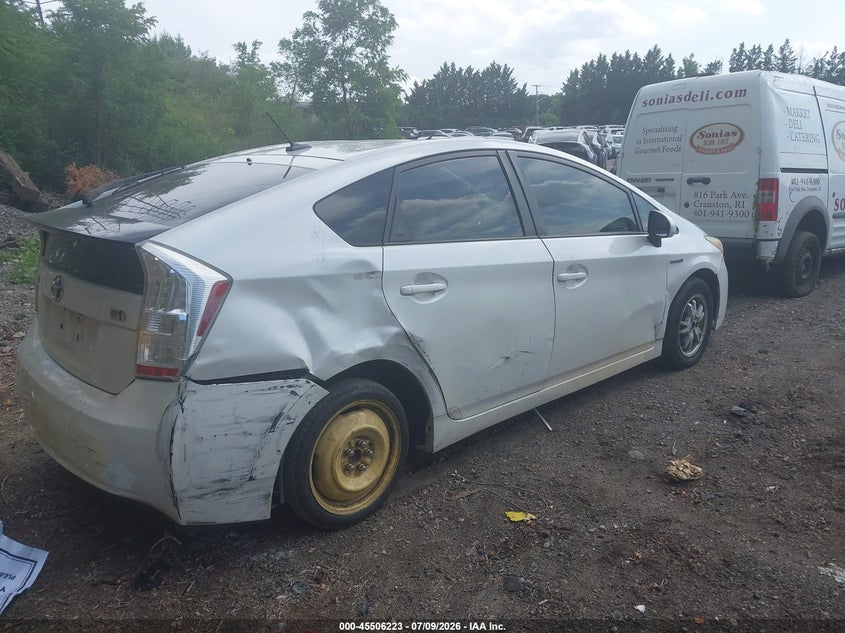 2011 Toyota Prius VIN JTDKN3DU5B0296077 IAAI salvage auction — REAR END, Clear (Massachusetts), sold $25 on 2026-07-21 (photo 4)