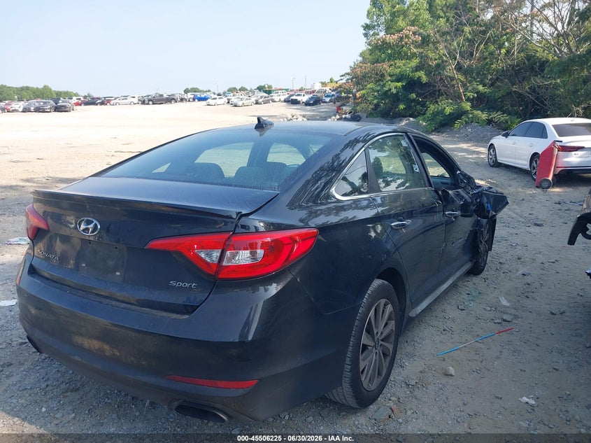 2017 Hyundai Sonata VIN 5NPE34AF9HH572139 IAAI salvage auction — SIDE, Salvage (Georgia), sold $1,550 on 2026-07-23 (photo 4)
