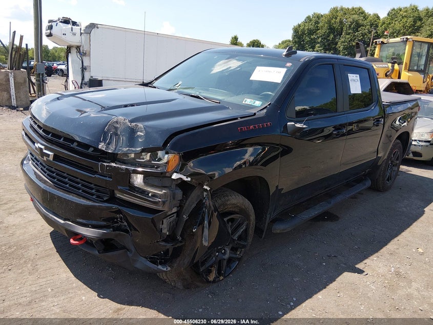 2021 Chevrolet Silverado VIN 1GCUYEEL7MZ407602 IAAI salvage auction — LEFT FRONT, Salvage Title, sold $9,600 on 2026-08-01 (photo 2)