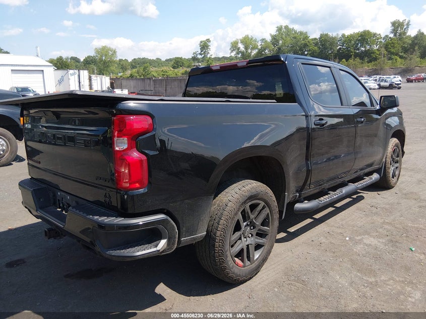 2021 Chevrolet Silverado VIN 1GCUYEEL7MZ407602 IAAI salvage auction — LEFT FRONT, Salvage Title, sold $9,600 on 2026-08-01 (photo 4)